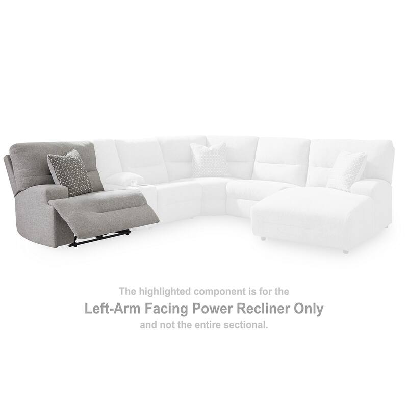Signature Design by Ashley Acklen Place Gray 3-Piece Sectional - 97"W x 42"D x 42"H