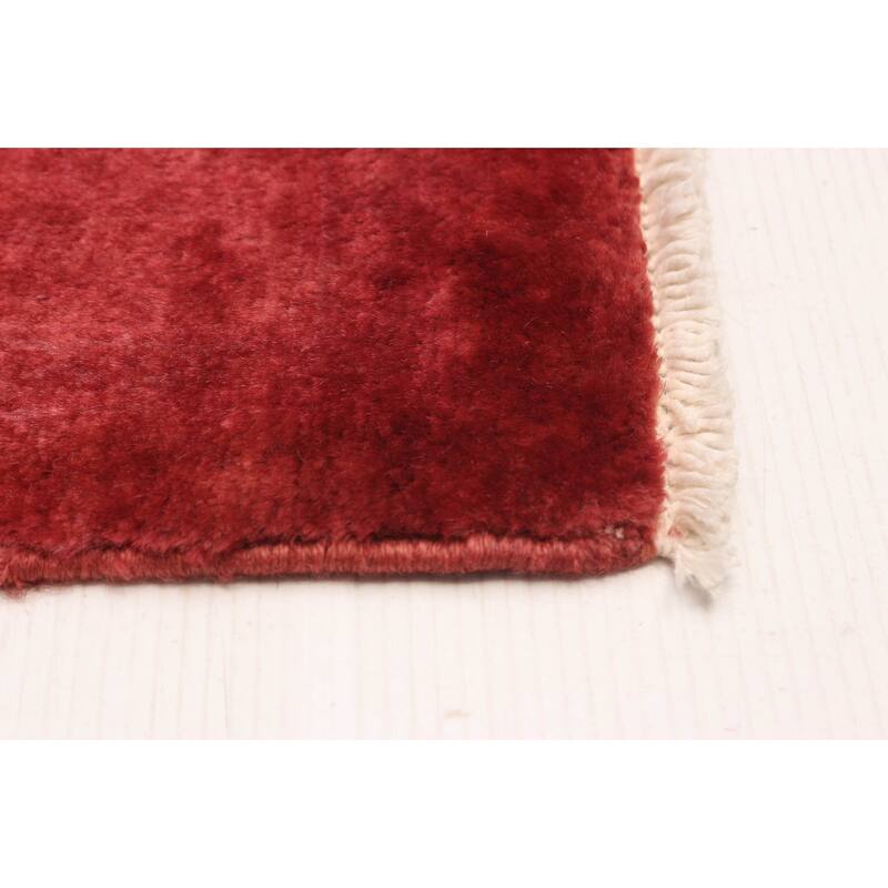 ECARPETGALLERY Hand-knotted Vibrance Red Wool Rug - 8'10 x 11'11