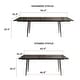 preview thumbnail 19 of 26, Outdoor Rectangle expandable sintered stone dining table is suitable for 8-10 people.