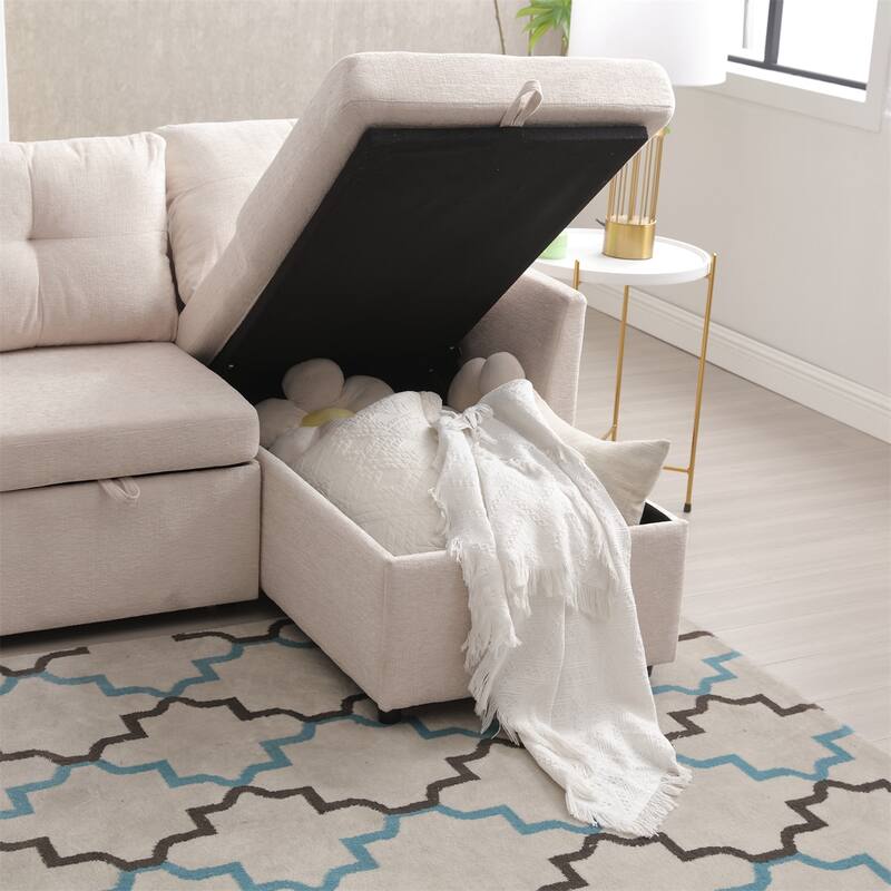 Modular Sectional Sofa L Shaped Modular Couch with Reversible Chaise