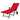 Gymax Folding Patio Rattan Lounge Chair Chaise Aluminum W/ Wheel & Red