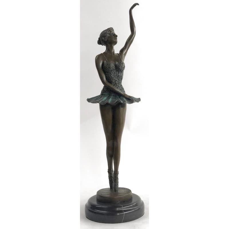 Bronze Sculpture Hand Made Signed Original Milo Ballerina Dancer Hot Cast Decor