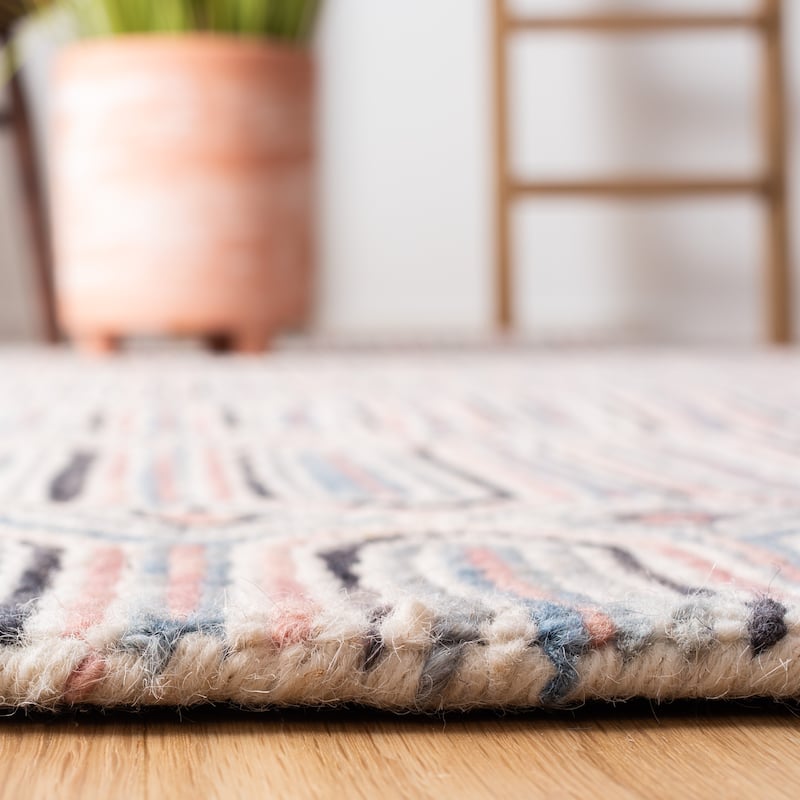 SAFAVIEH Handmade Micro-Loop Coriena Transitional Wool Rug