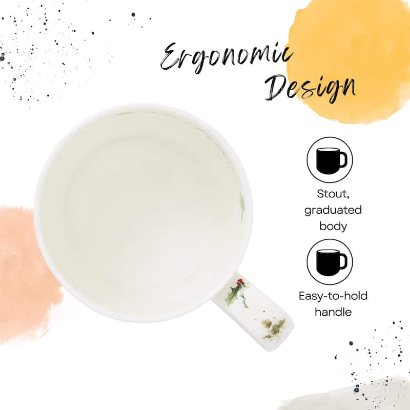 Royal Worcester Holiday Wrendale Designs 14 oz Mug