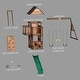 preview thumbnail 15 of 13, Backyard Discovery Spruce Hollow Spruce Wood Swing Set, Wave Slide