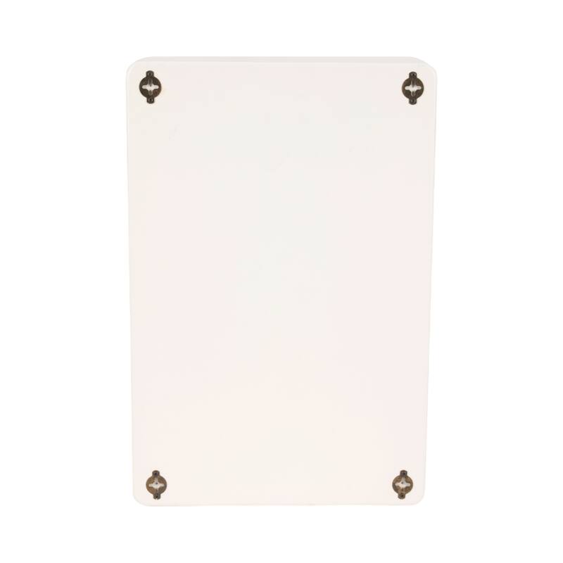 Sagebrook Home 24-inch White Rectangular Rough Finish MDF Wall Shelf for Chic Wall Storage and Home Decoration - 16" x 8" x 24"