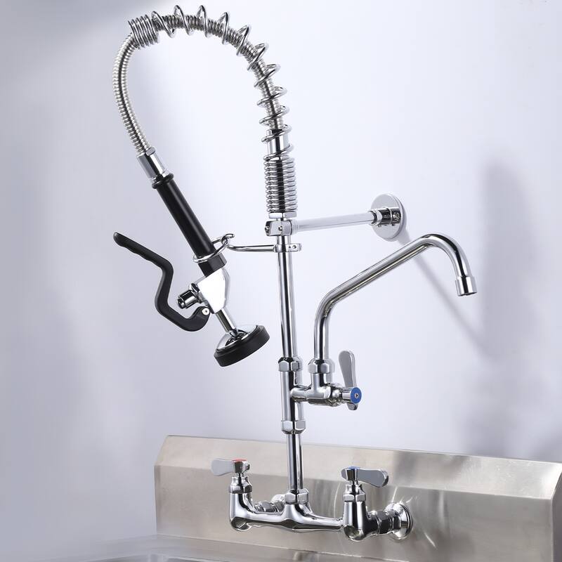 WOWOW Pre Rinse Spray Valve Hose for Commercial Sink Faucet