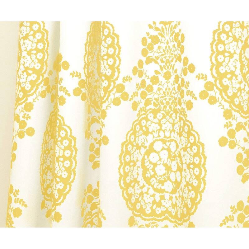 The Curated Nomad Alameda Pastel Damask Printed Classic Window Valance