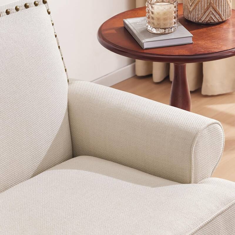 Upholstered Accent Chair with Soft Cushion