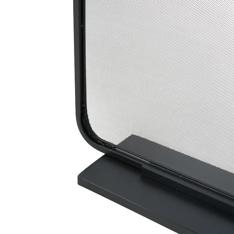 Christopher Knight Home - Tahlia Modern Iron Fireplace Screen with Tall Rectangular Frame