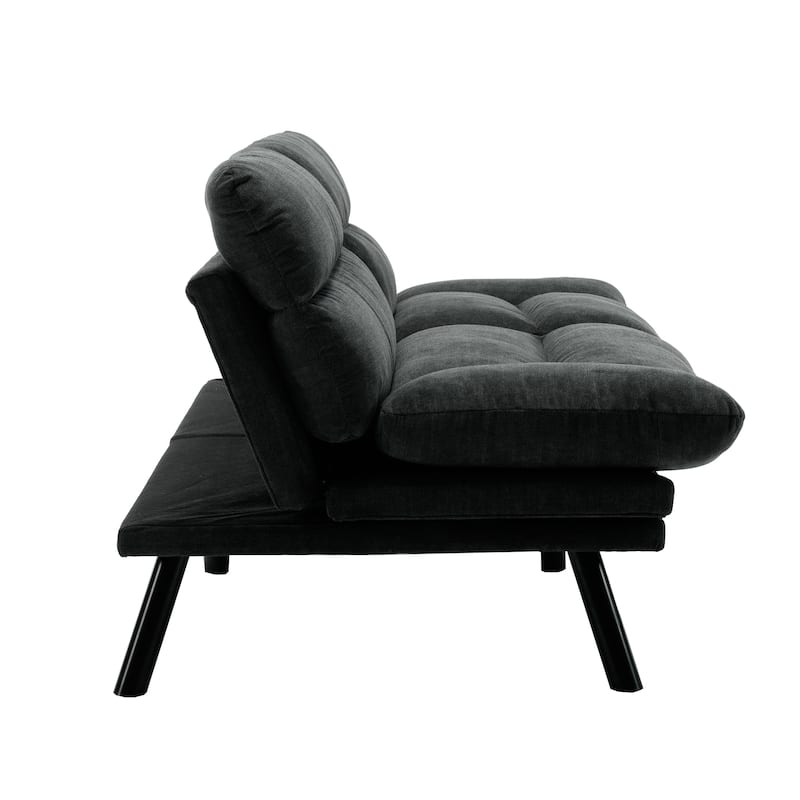 70.08" Teddy Fabric 2-Seater Loveseat Sofa with Thick Cushions, Metal Legs, and 600LB Weight Capacity