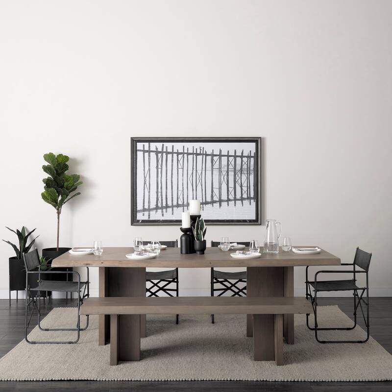 Konstantin Medium Brown Solid Wood With Live-Edge 94" Dining Table - 94"L x 40"W x 30"H