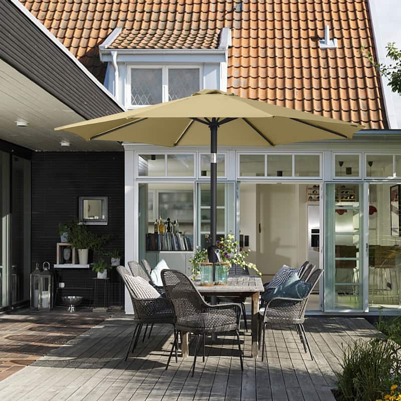 ABCCANOPY 9FT Patio Umbrella with Push Button Tilt