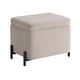 preview thumbnail 6 of 15, Studio Living Kendari Small Storage Ottoman in Velvet Fabric