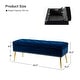 preview thumbnail 113 of 137, HULALA HOME Neptunus Modern 45.5" W Velvet Bedroom Storage Bench for End of Bed with Nailhead Trim