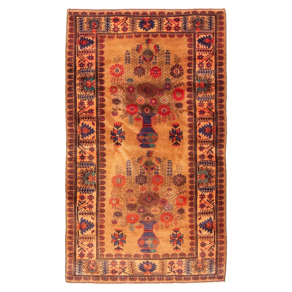 Teimani Brown Rug 2'11" x 5'1" - 2'11 x 5'1