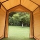 preview thumbnail 3 of 7, 7 ft. W x 12 ft. D x 7.5 ft. H Steel Portable Carport