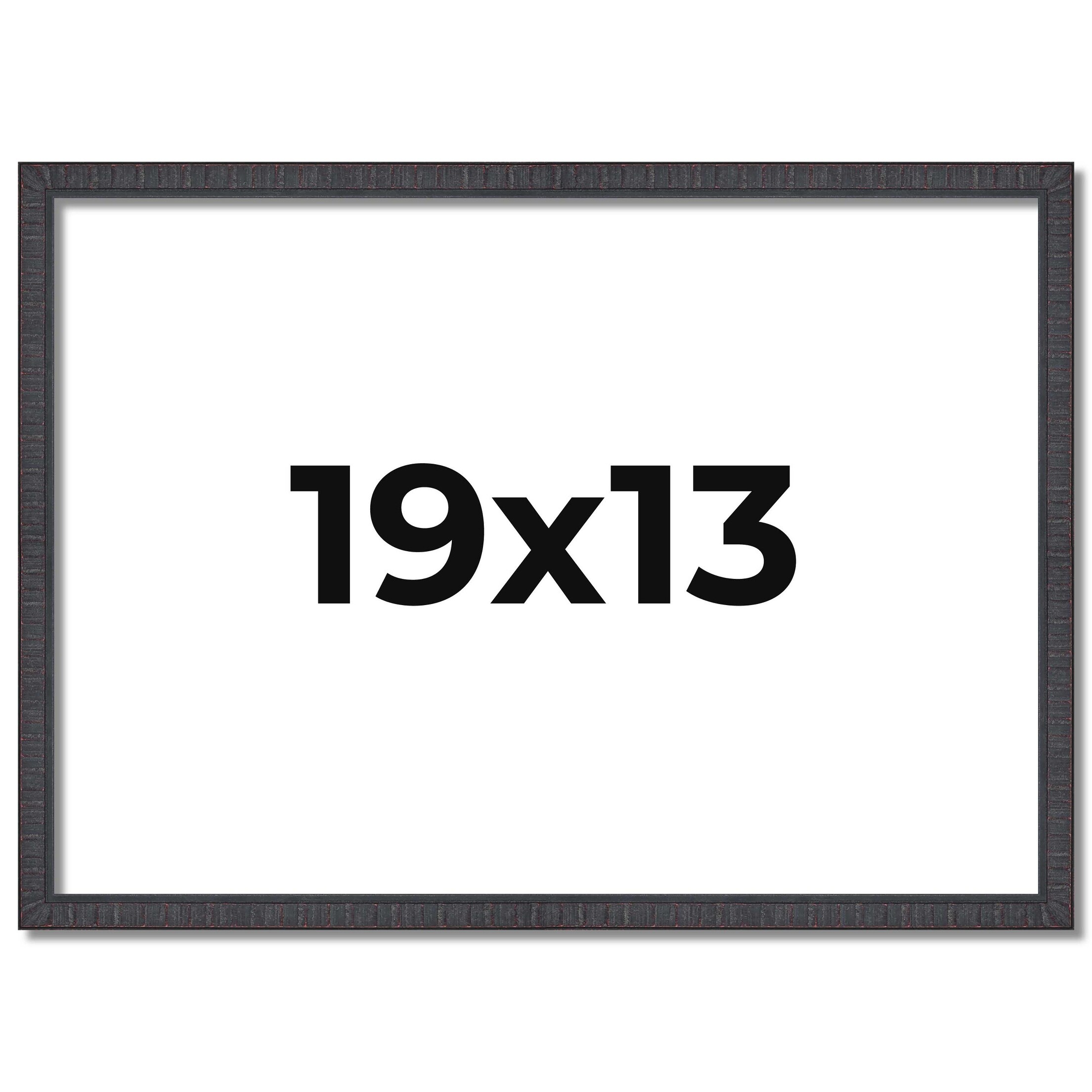 19x13 Frame Brown Solid Wood Picture Frame - Complete Modern Photo