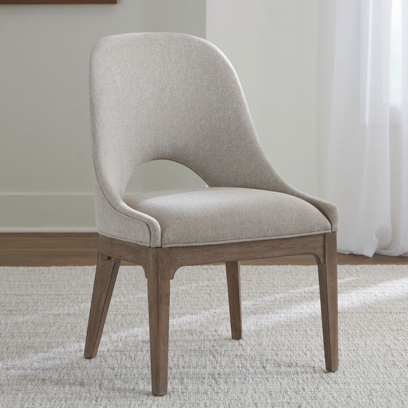 Liberty Furniture South Bend Upholstered Dining Side Chairs Set of 2 - White or Brown - Width 23" x Depth 26" x Height 36" - Burnished Clay