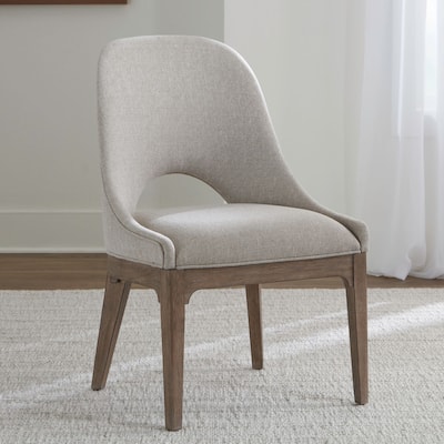 Liberty Furniture South Bend Upholstered Dining Side Chairs Set of 2 - White or Brown - Width 23" x Depth 26" x Height 36"