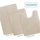 preview thumbnail 27 of 153, Empyrean Ultra Soft Plush Bathroom Rug - Non-Slip, Velvet, Memory Foam Bath Mat - Set of 2