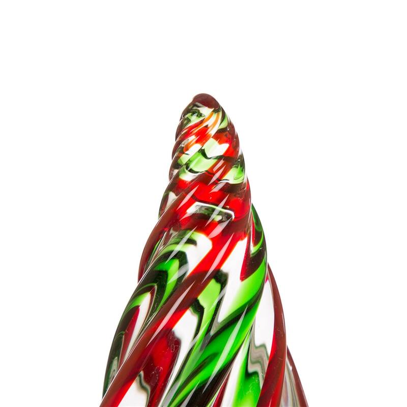 Glitzhome Table Decor Glass Christmas Tree