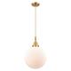 Option Satin Gold / Matte White Shade