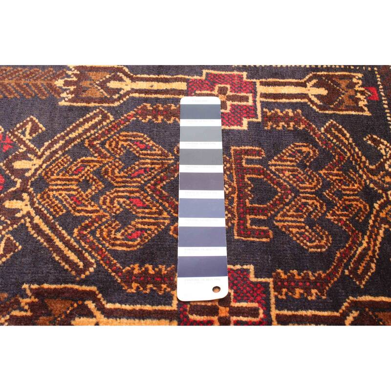 ECARPETGALLERY Hand-knotted Teimani Dark Navy Wool Rug - 2'9 x 4'2