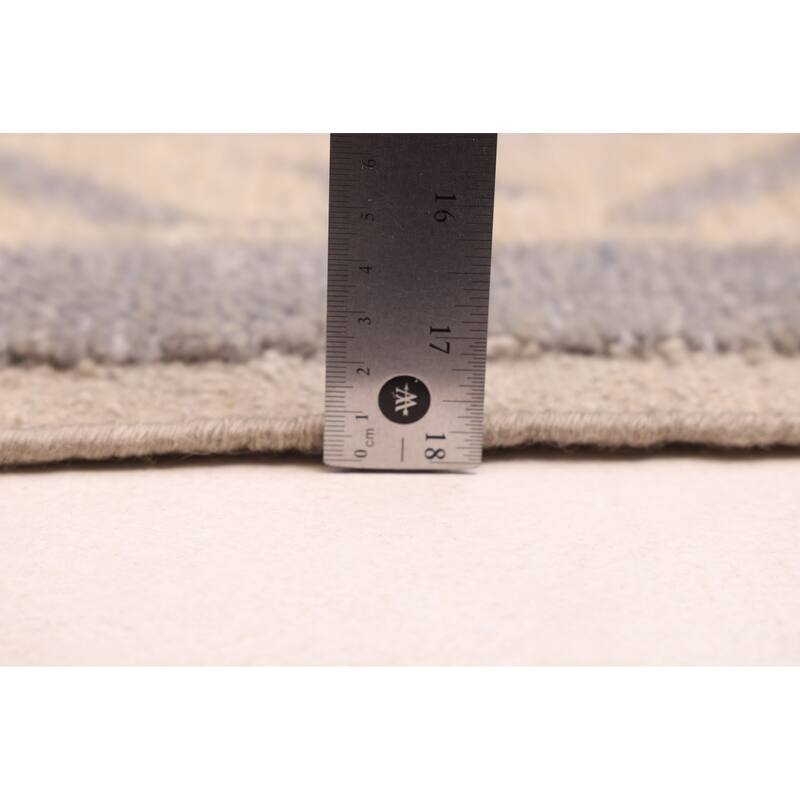 ECARPETGALLERY Hand-knotted Modern Oushak Grey Wool Rug - 8'1 x 9'10