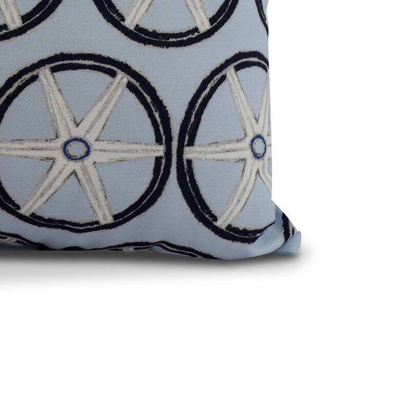 20 x 20 inch Nautical Geo Lines Geometric Print Pillow