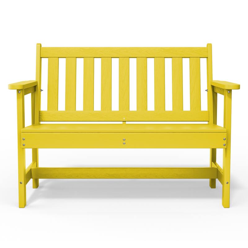 Outdoor 2-Person Garden Bench 42.92-in W x 35.83-in H