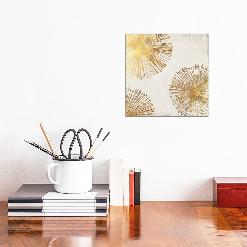 iCanvas "Gold Star II" by PI Galerie Canvas Print - 12x12x0.75