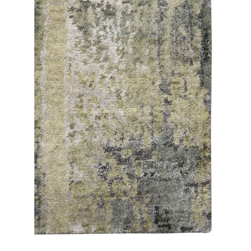 Magi Delilah Modern Abstract Hand-Knotted Wool Blend Area Rug