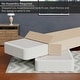 preview thumbnail 5 of 8, Onetan 8-Inch & 4-Inch Wooden Box Spring/Foundation Ideal for Mattress, No Assembly Needed, White.