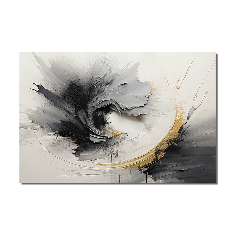 Designart "Infinite Motion III" Abstract Spirals Wall Art Living Room