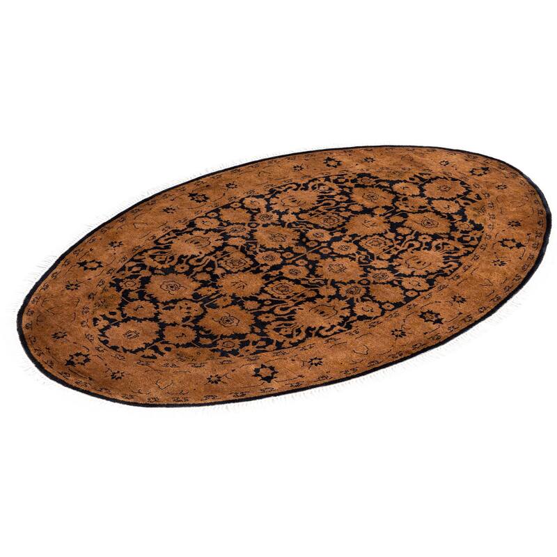 Overdyed One-of-a-Kind Hand-Knotted Area Rug - Brown - 3' 1" x 4' 7"