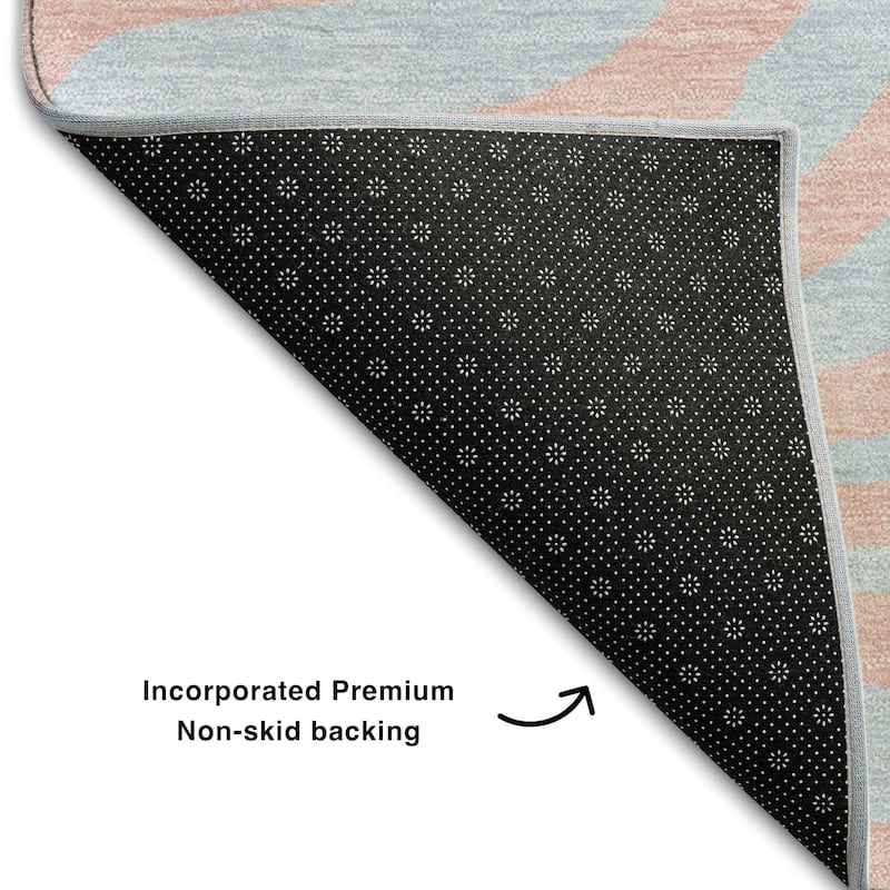 Premium Washable Super Soft Modern Zebra Print Mayfield Rug