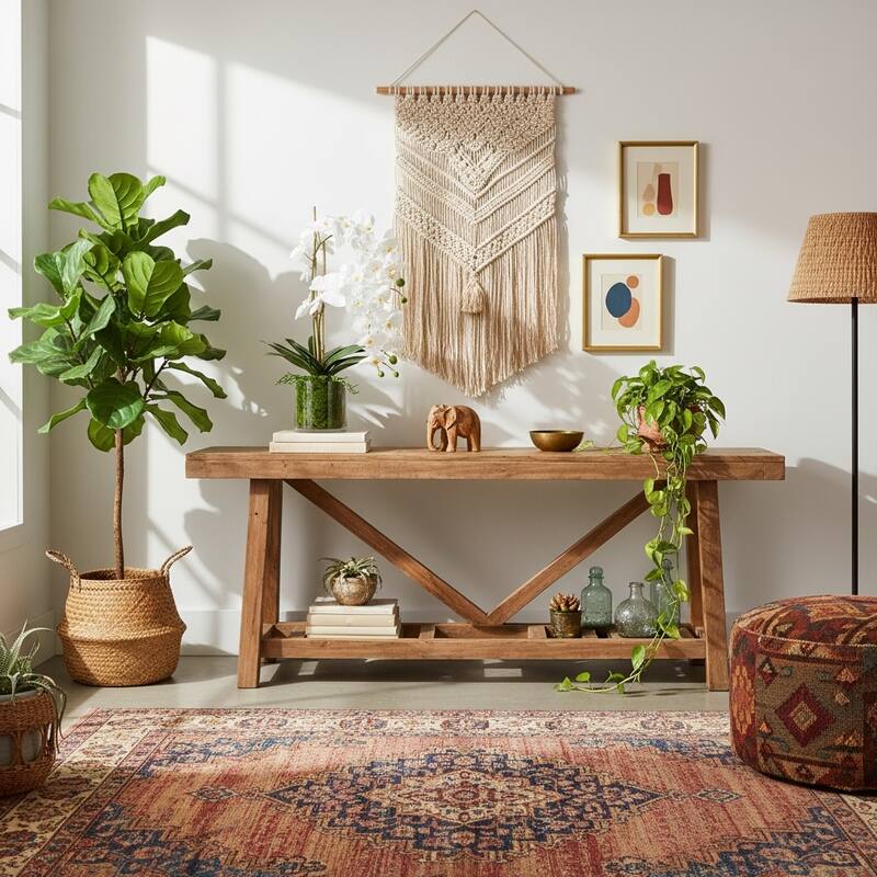 Orchids Arranged in Glass Vase with Moss - 26