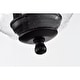 Anisma Anna 28 Inch Mid-Century Modern Style Lighted Ceiling Fan with Remote - Black