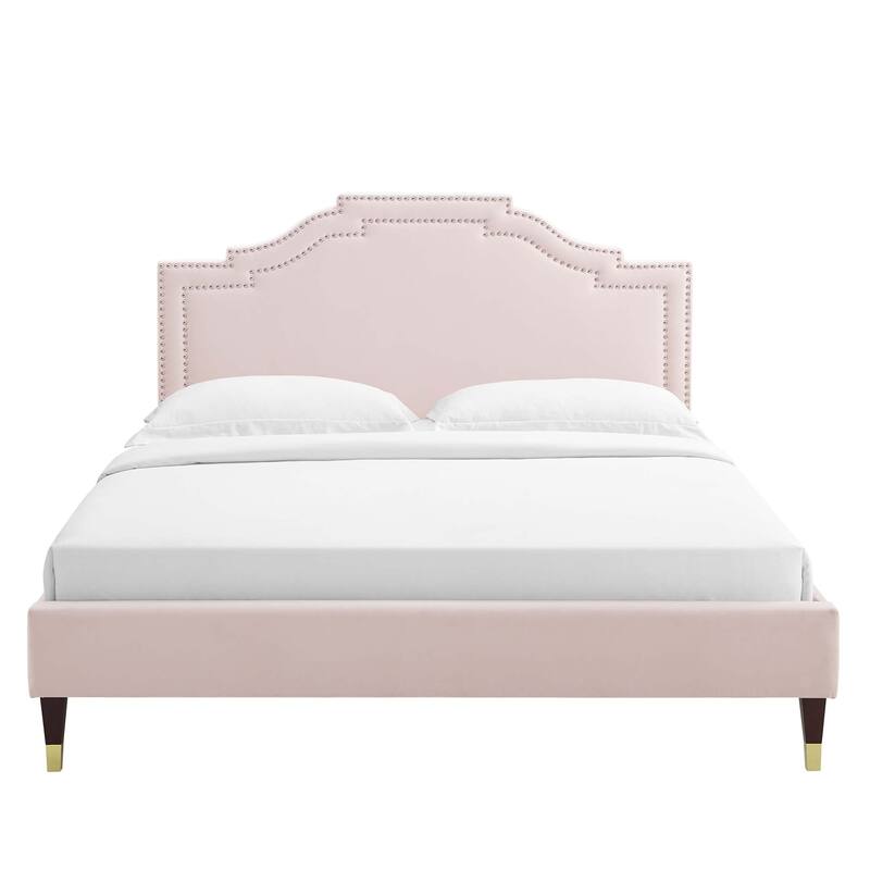 Adelaide Performance Velvet King Platform Bed