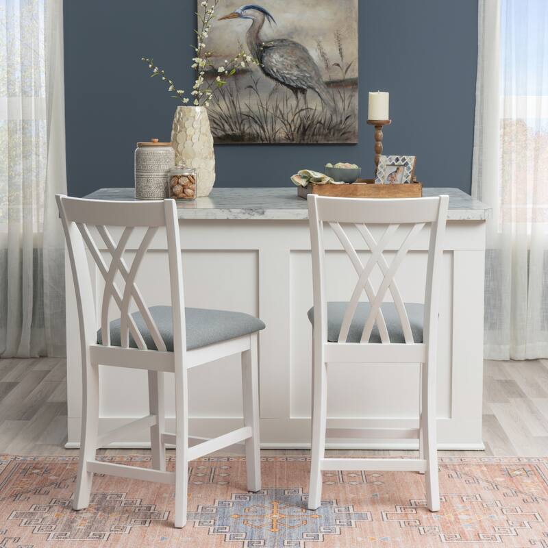 Linon Castine Counter Stool (Set of 2)