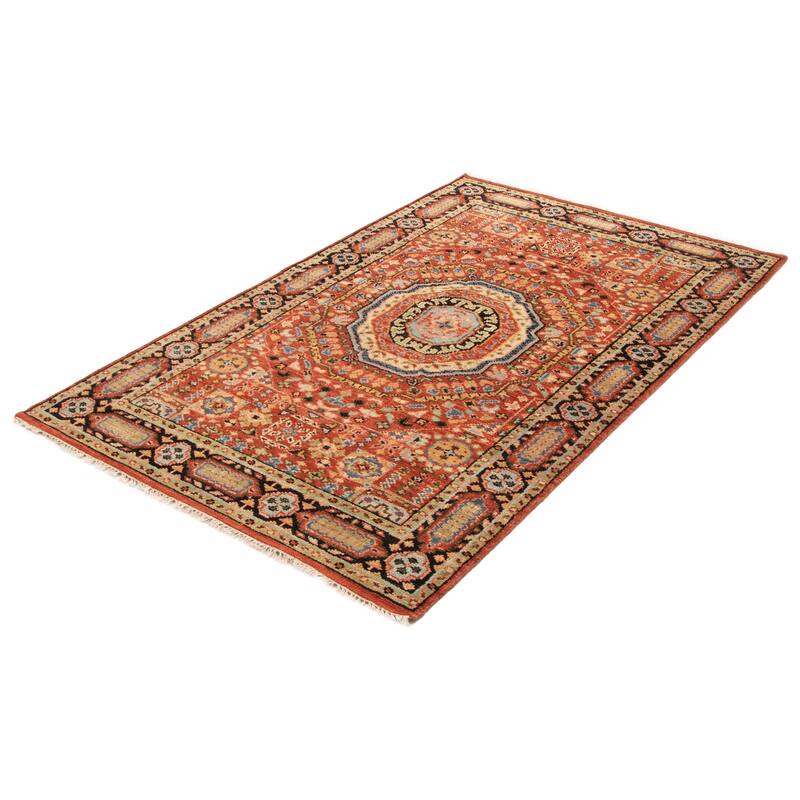 ECARPETGALLERY Hand-knotted Jules Serapi Red Wool Rug - 5'11 x 9'1