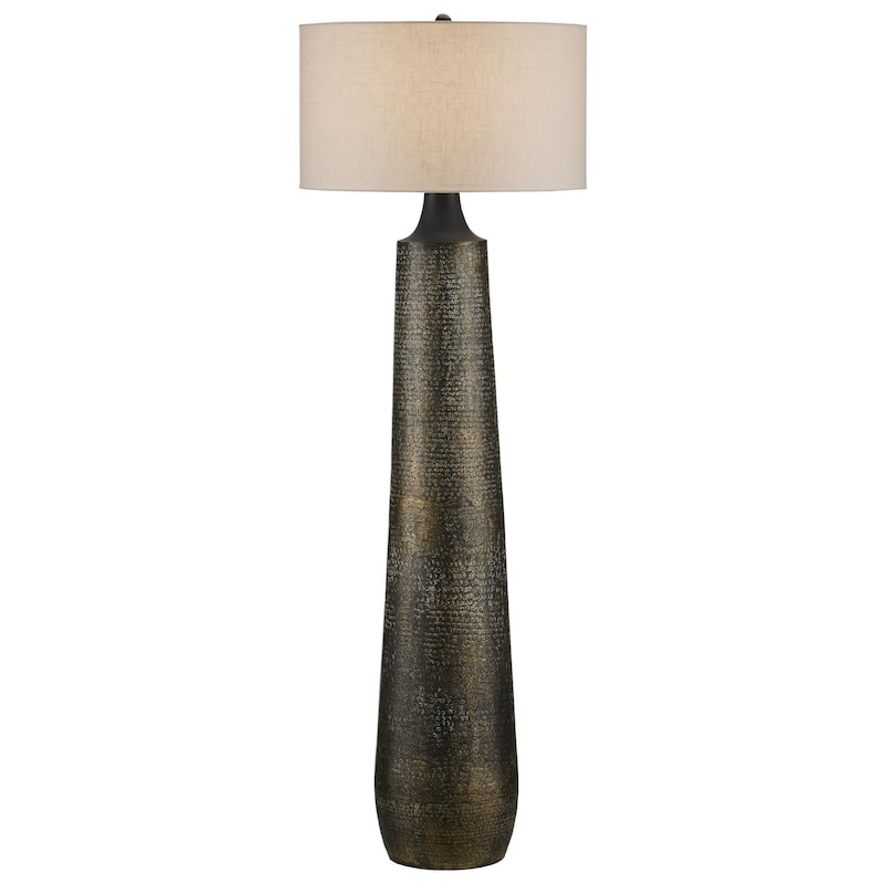 Currey & Company Brigadier Black Floor Lamp - 66"h x 22"dia. - 66"h x 22"dia.