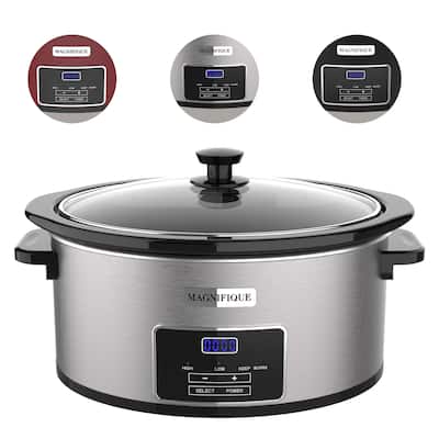 8-Quart Programmable Slow Cooker with Non-Stick Pot