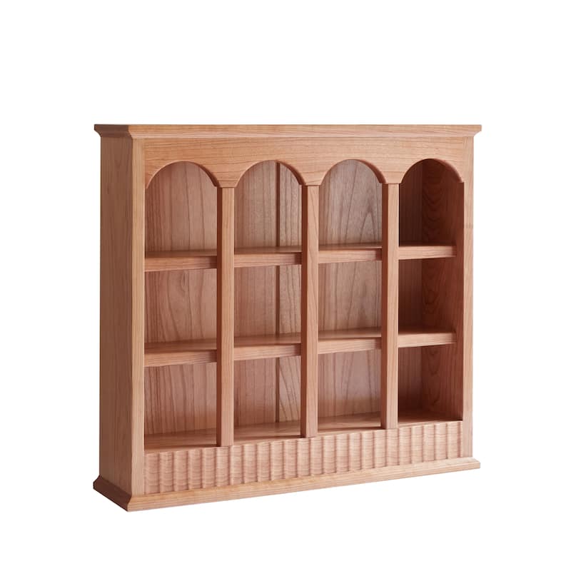 GDFStudio - Marcellus One-Piece Cherry Solid Wood Rack with Timeless European Charm