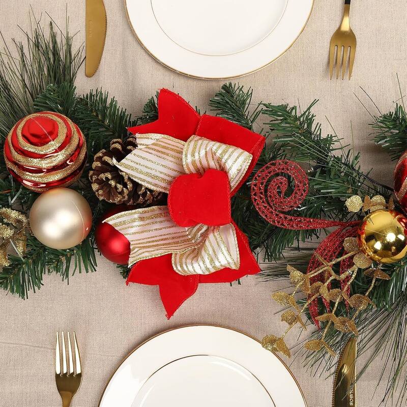 6 feet Pre-Lit Christmas Garland with Lights for Mantle Christmas Decor - N/A