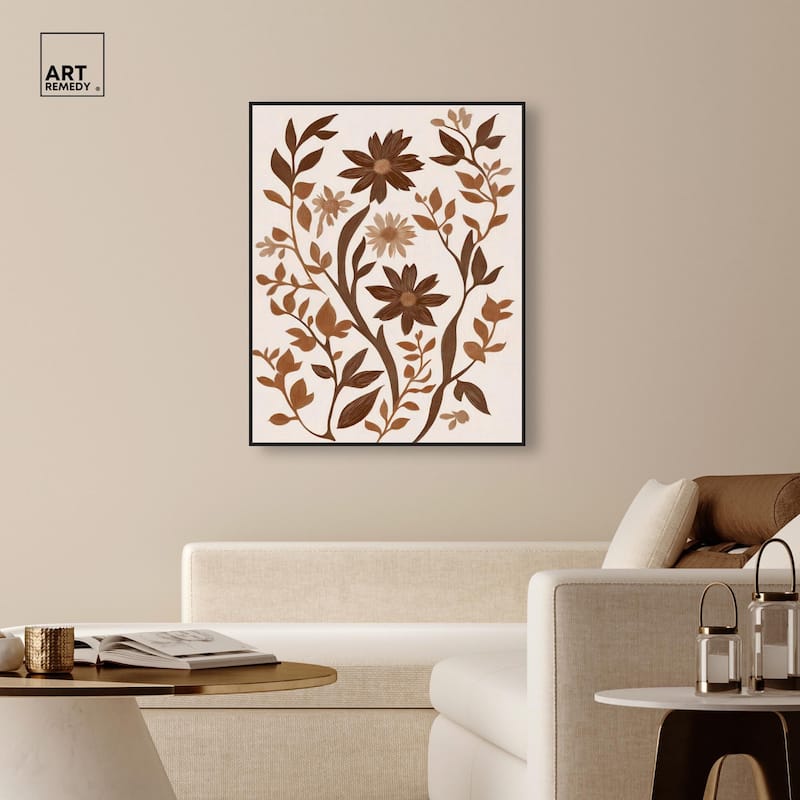 Sepia Sepal III Canvas by Art Remedy