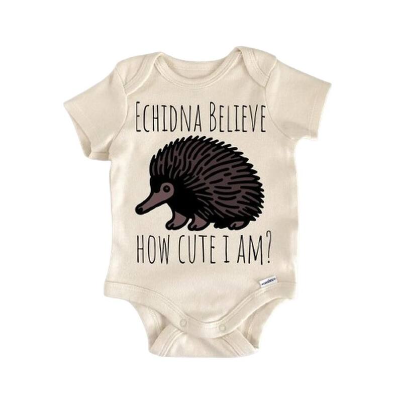 Echidna Australian Hedgehog - Baby Boy Girl Clothes Infant Bodysuit Funny Cute Newborn