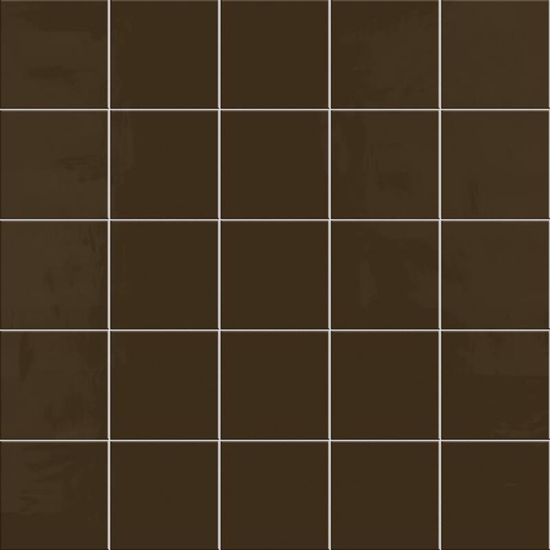 Merola Tile Monocolor Caoba 7-7/8" x 7-7/8" Ceramic Floor and Wall Tile