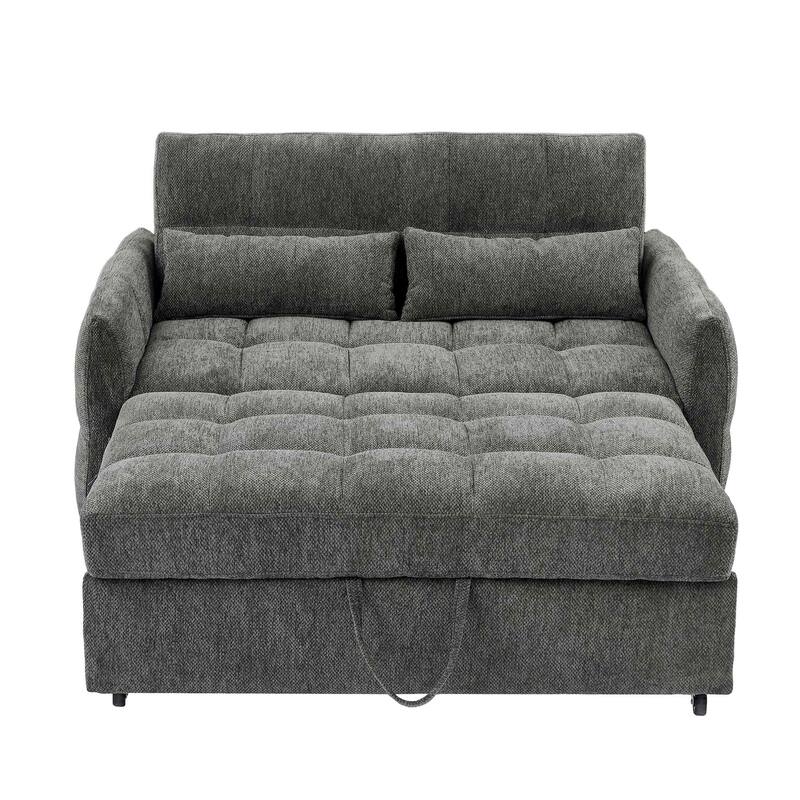 Pull-out Tufted Sofa Bed